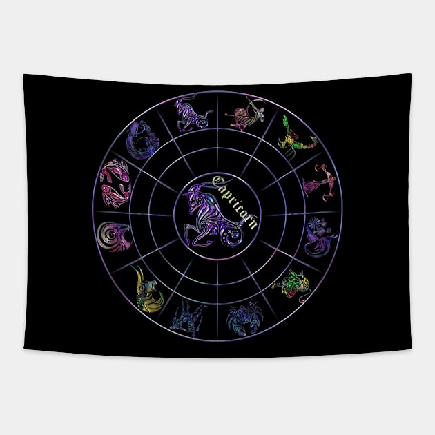 New zodiac 12 in 1 - Capricorn Tapestry by INDONESIA68