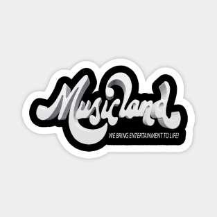 Musicland Music Store Logo 3D Magnet