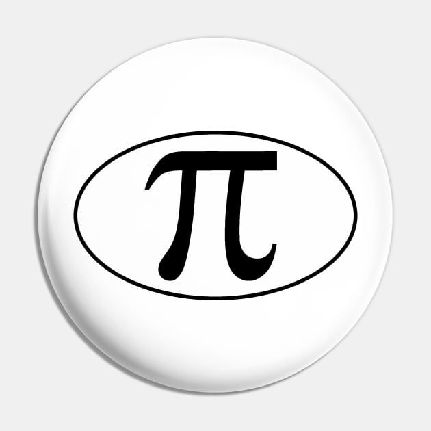 Pi Symbol Oval Marathon Parody Pin by Lyrical Parser