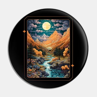 Harmonious Mountain Tapestry Color Pin