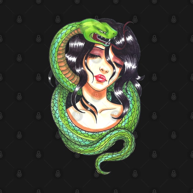 snake woman by ekkimu