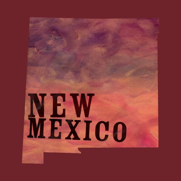 The State of New Mexico - Watercolor by loudestkitten