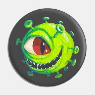 COVID Beholder Monster Dungeons and Dragons Pin