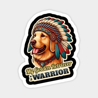 Golden Retriever Indian 2 Magnet