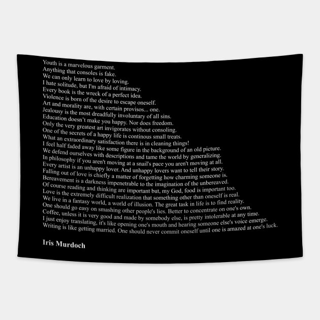 Iris Murdoch Quotes Tapestry by qqqueiru