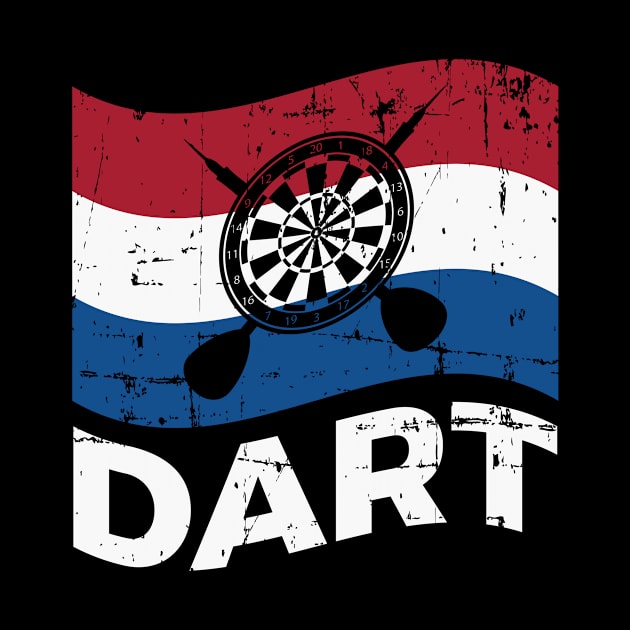 Dutch Darter Netherland Darts Gift by petervanderwalk