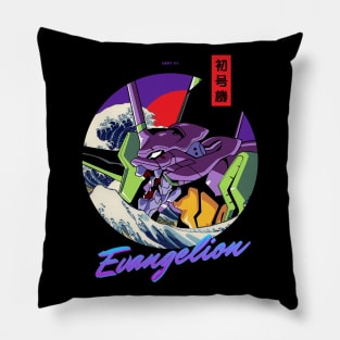 EVA 01 hokusai Pillow