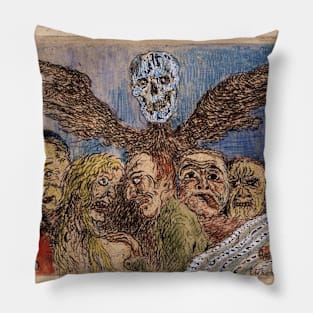 De hoofdzonden beheerst door de dood, James Ensor Pillow