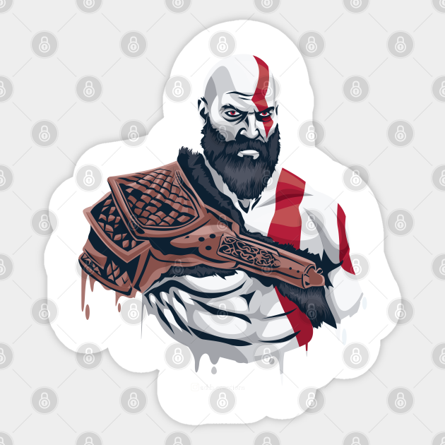 Kratos God Of War God Of War Pegatina Teepublic Mx A pngtree oferece mais de barba imagens png e vetoriais, assim como imagens de clipart transparentes e arquivos psd. kratos god of war