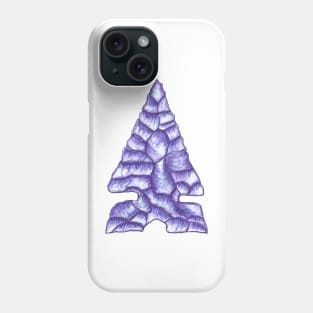 Purple Projectile Point Phone Case