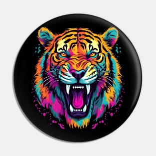 Siberian Tiger Smiling Pin