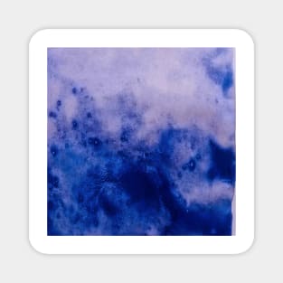 blue gradient watercolor design Magnet