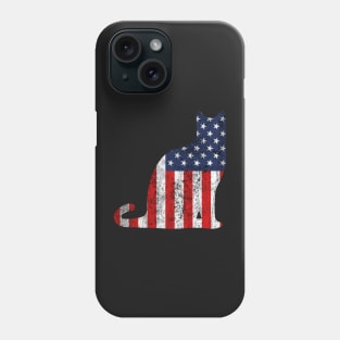 American Flag Cat Phone Case