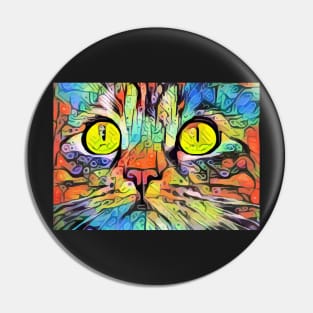 Abstract cat eyes Pin