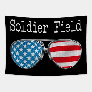 AMERICA PILOT GLASSES SOLDIER FIELD Tapestry