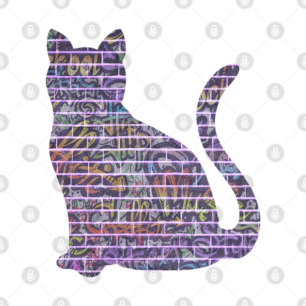 Graffiti Wall Cat by KayBee Gift Shop