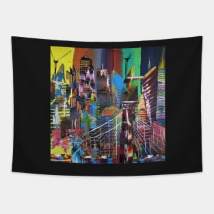 New York City Abstract Painting 857 Tapestry