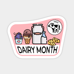 Retro Dairy Month Magnet