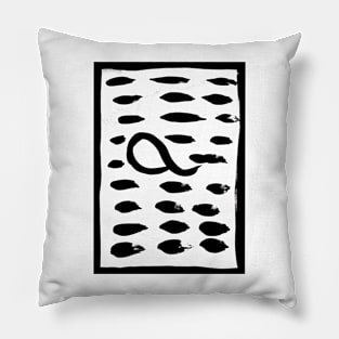 Painting of the letter a Pillow