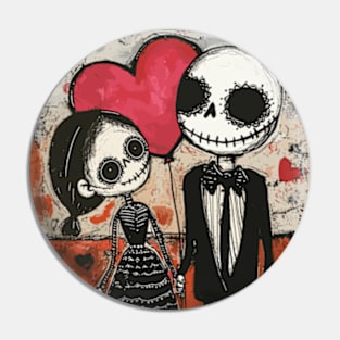 Funny Spooky Valentines Day 2024 Pin