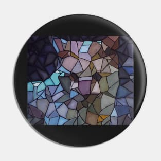 Stain Glass Cat Pin