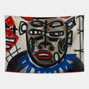 Oni Demon Painting Doodle Tapestry