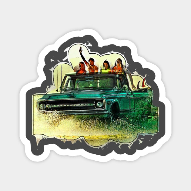 Chevy 1970 Pickups Magnet by AaaahEeeekStudio