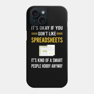 Smart People Hobby Spreadsheet Spreadsheets Phone Case