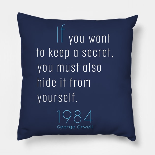 Hide it from Yourself Pillow by Family Secrets