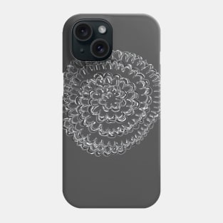 Monochromatic Puff Swirl Phone Case