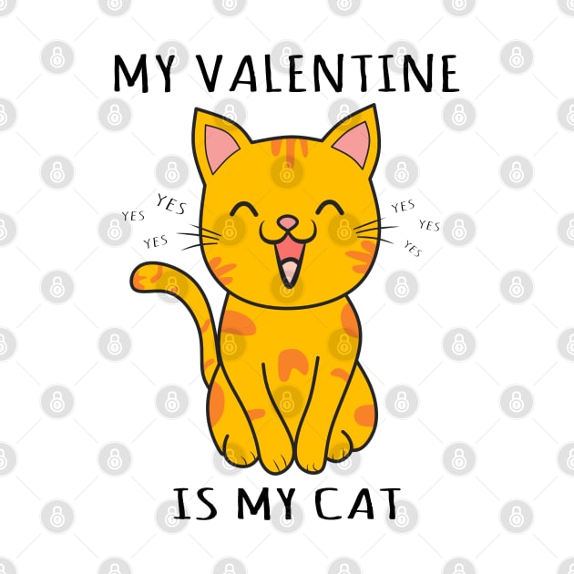 my valentine is my cat, best valentine with my cat by Clara switzrlnd