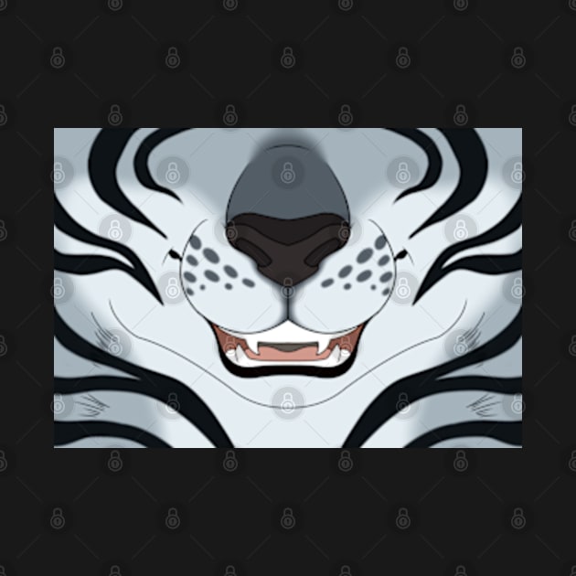 Silver Tiger Face by KeishaMaKainn