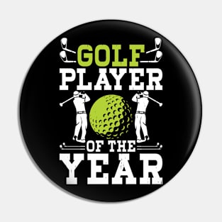 Golf Player Of the Year T Shirt For Women Men T-Shirt Pin