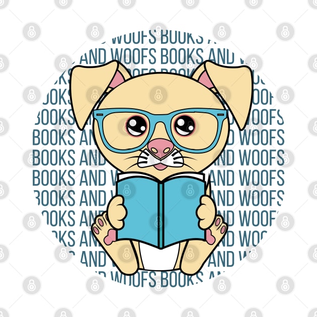 All I Need is books and dogs, books and dogs, books and dogs lover by JS ARTE