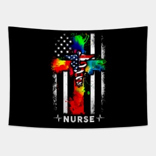 Comfortable Proud Nurse shirt Tapestry