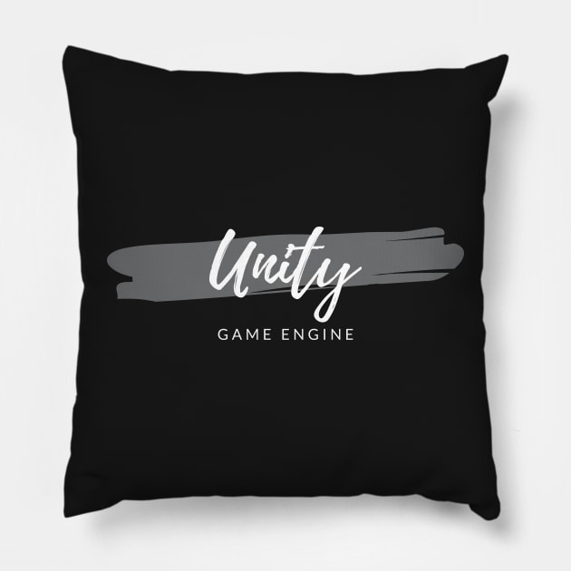 Unity Game Engine Paint Smear Pillow by codewearIO