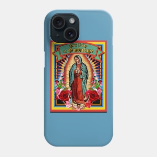 Guadalupe Virgin Mary Milagro Holy Card Phone Case