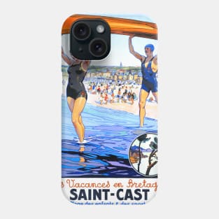 Vintage Travel Poster France Saint Cast Phone Case