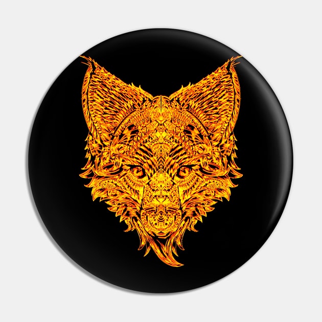 Henna Fire Fox Pin by CultXLV