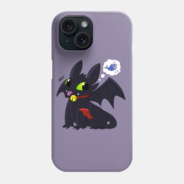 Kitty Dragon Phone Case by begomori