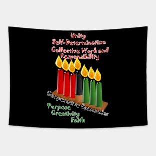 Kwanzaa day candles Tapestry