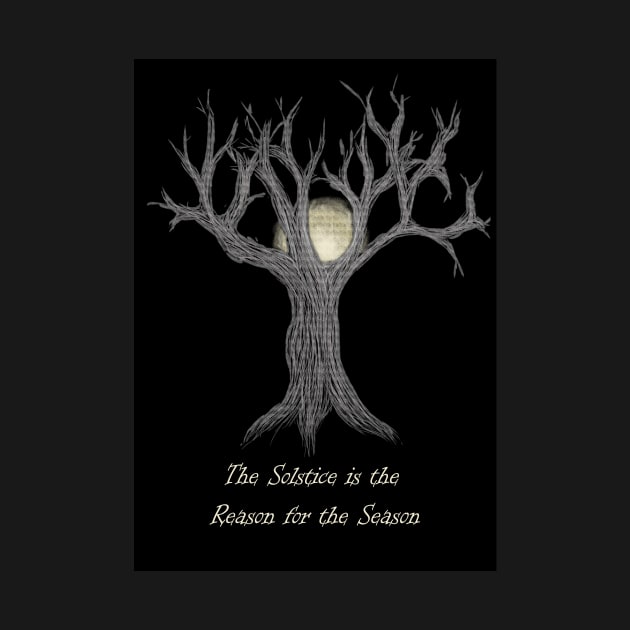 The Solstice is the reason for the season pagan midwinter tree sketch by RSewell