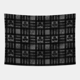 Clubs Card Dark Pattern Tapestry