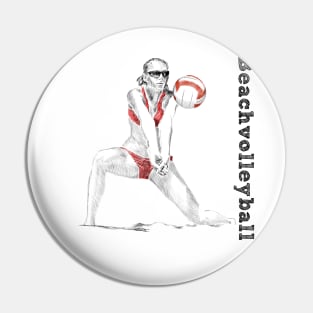 Beachvoleyball Pin