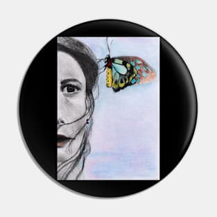 Girl with Butterfly Pin