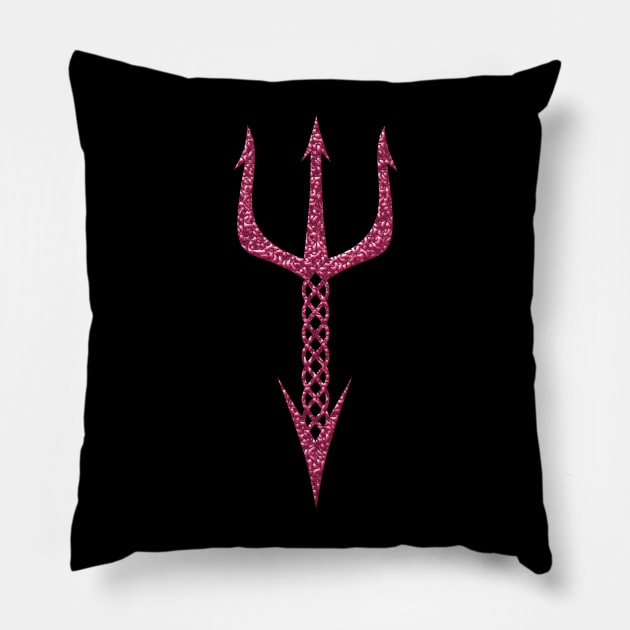 Trident Symbol Pillow by Wareham Spirals