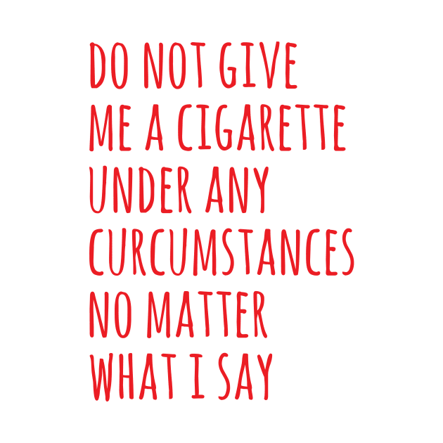 do not give me a cigarette by Sigmoid