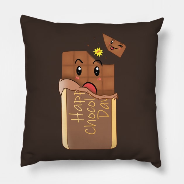 "Happy Chocolate Day" Bar Pillow by daywears