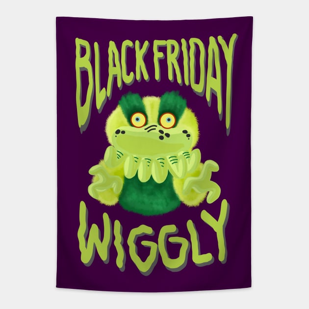 STARKID | BLACK FRIDAY WIGGLY Tapestry by ulricartistic