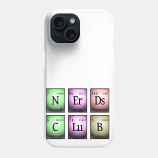 nerds club in chemical elements Phone Case